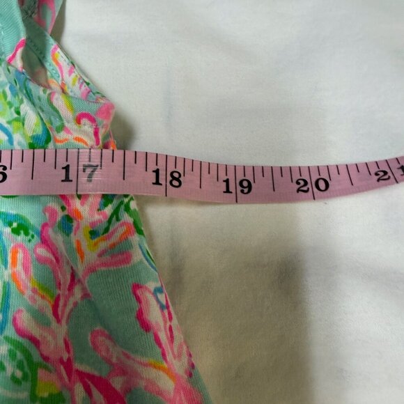 Lilly Pulitzer Geanna Dress Large Surf Blue So Shellegant Pockets EUC - Picture 12 of 13